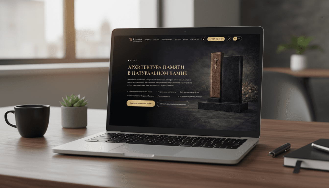 Showcase Website for Ritual Services Company